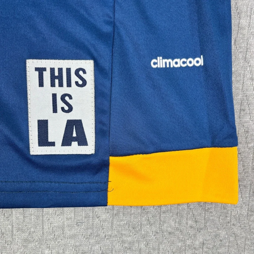 Adidas LA Galaxy Jersey Men Small Blue Herbalife World Cup MLS Soccer Shirt SEAN
